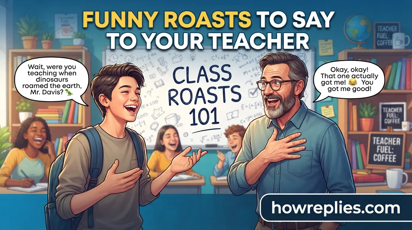 Funny Roasts to Say to Your Teacher