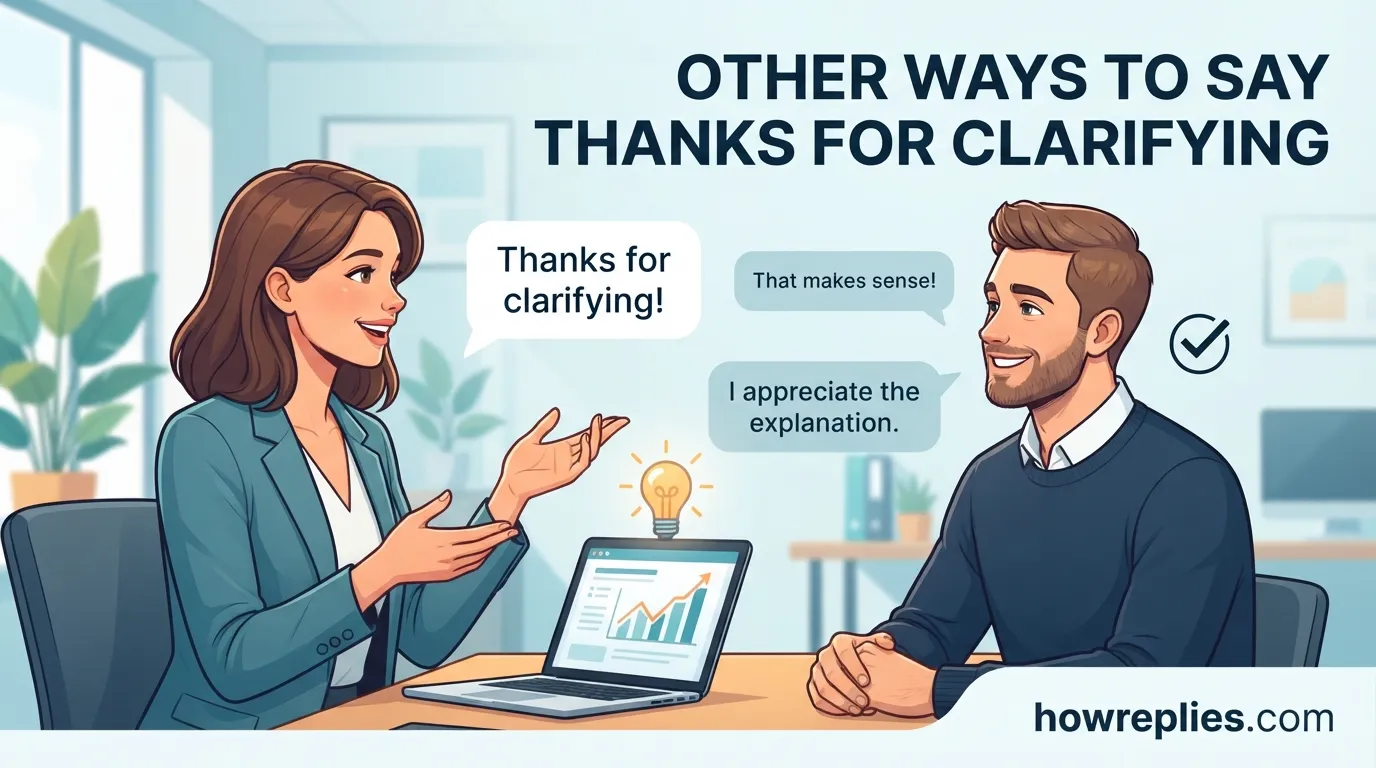 Other Ways to Say Thanks for Clarifying