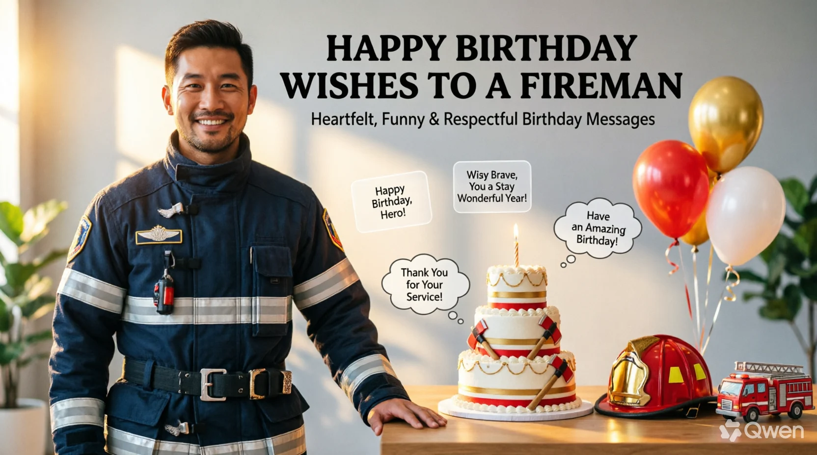 Happy Birthday Wishes to a Fireman
