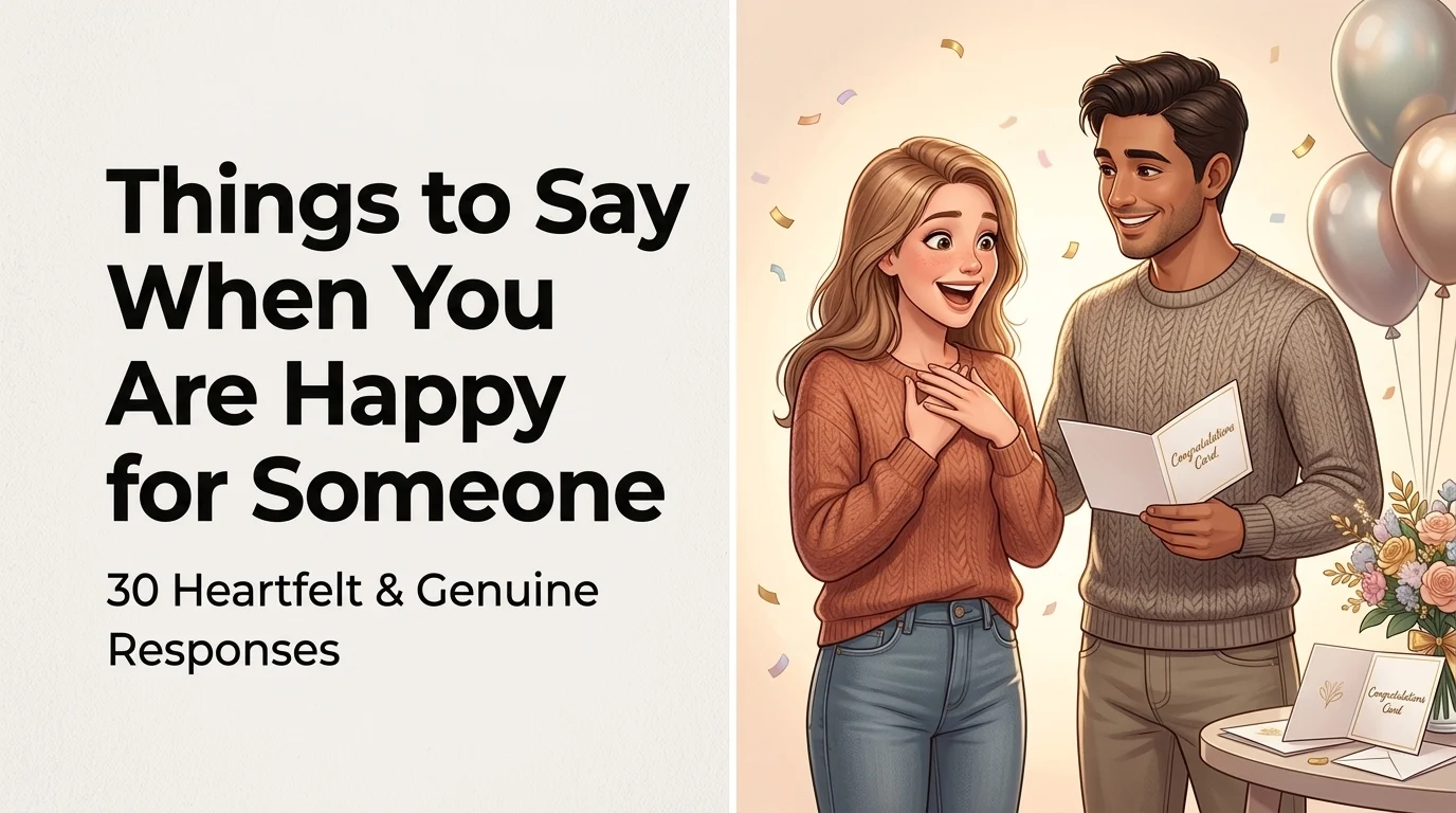 Things to Say When You Are Happy for Someone