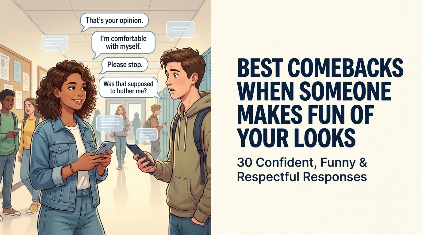 Best Comebacks When Someone Makes Fun of Your Looks