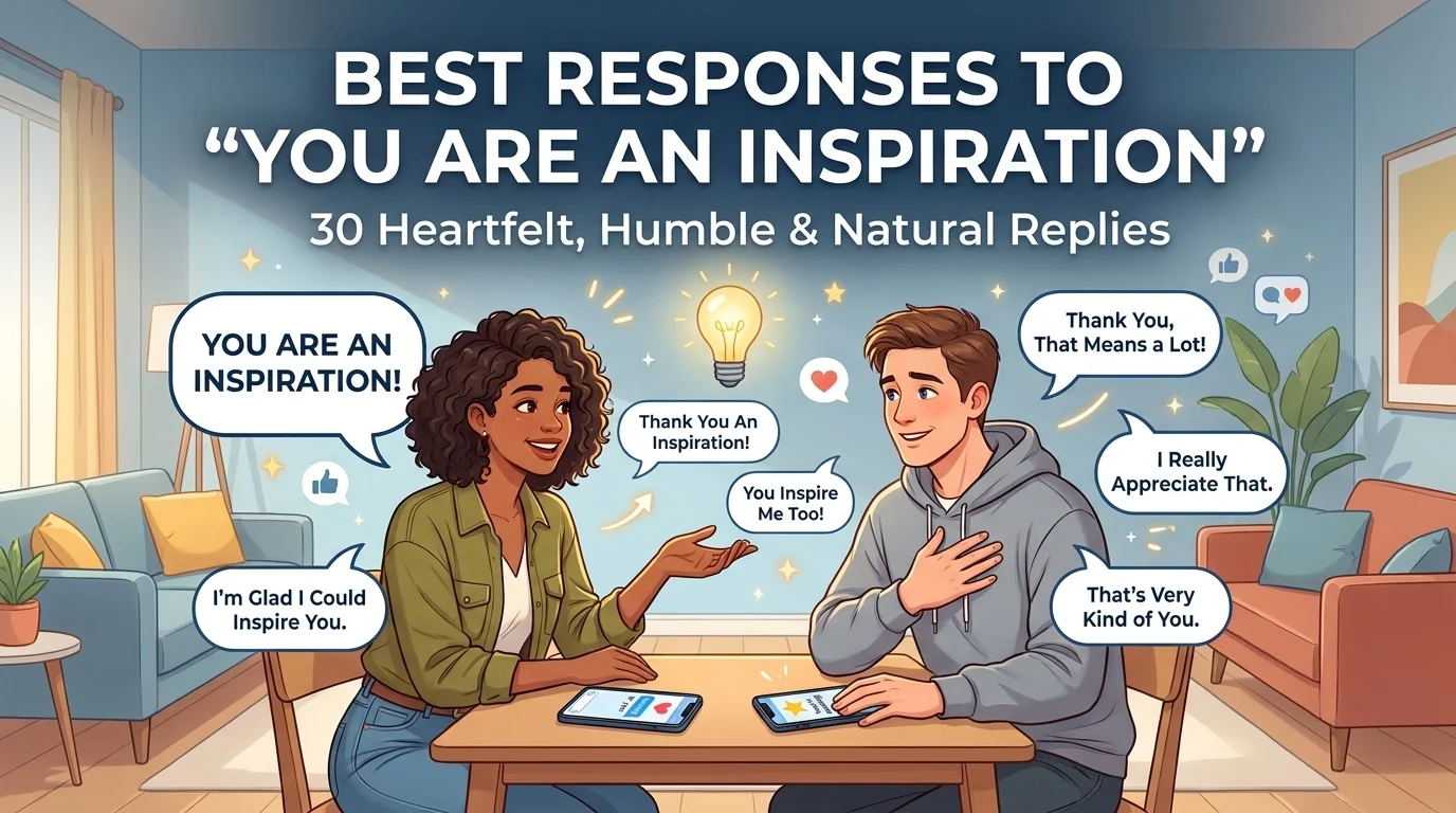 Best Responses to You Are an Inspiration