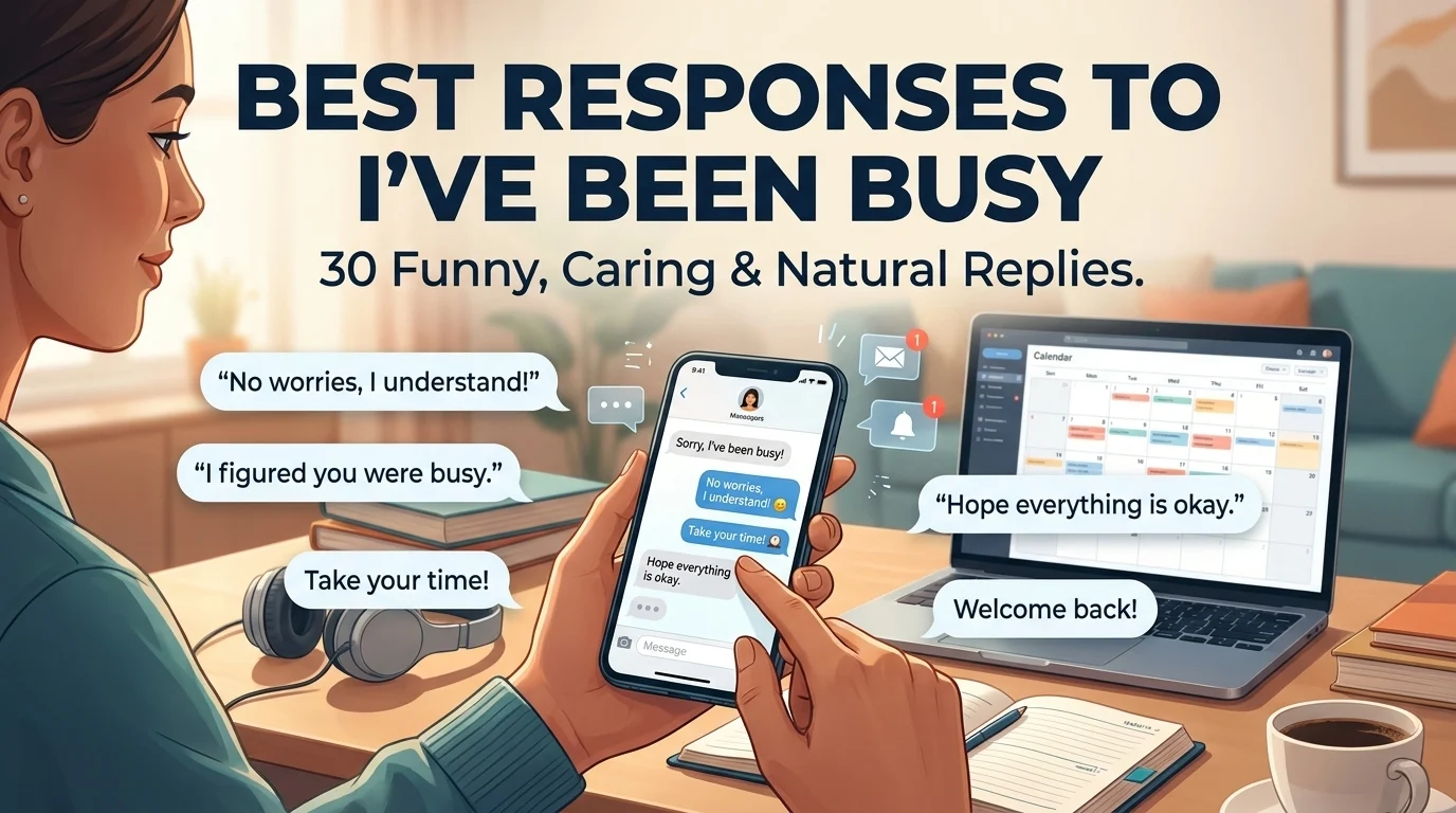 Best Responses to I’ve Been Busy