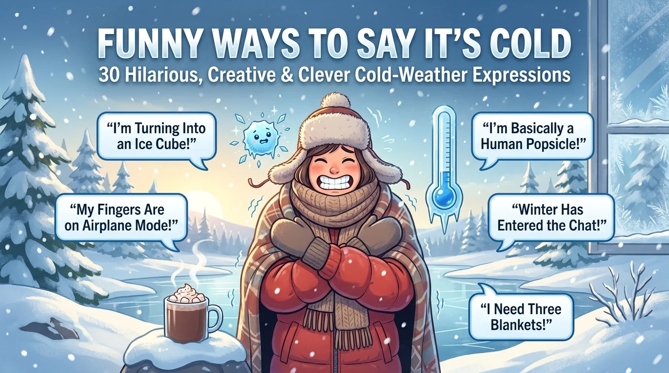 Funny Ways to Say It’s Cold